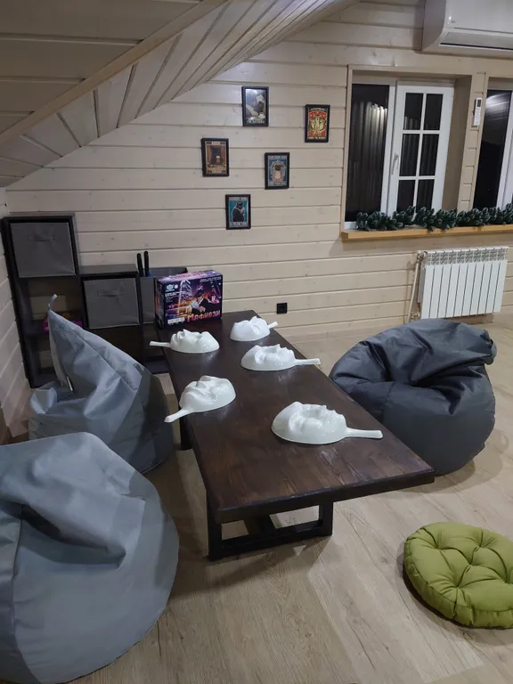 Дом с баней и бассейном на большую компанию