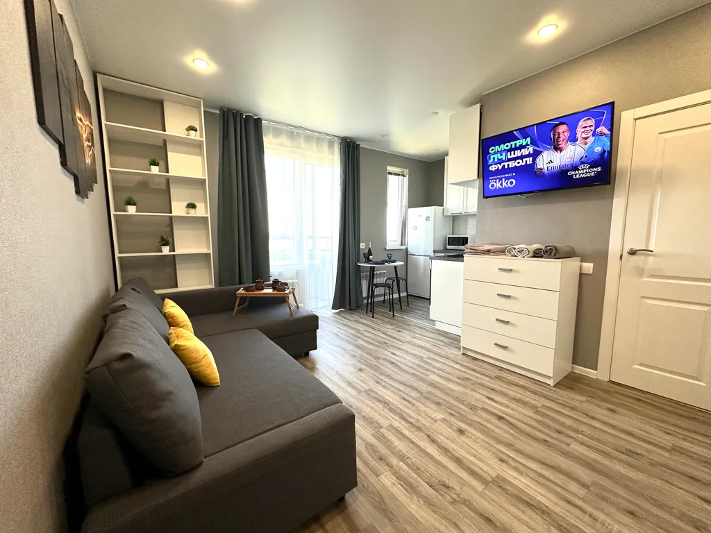 Квартира Студия с дизайнерским ремонтом и видом на канал Москвы реки — аренда посуточно в Долгопрудный