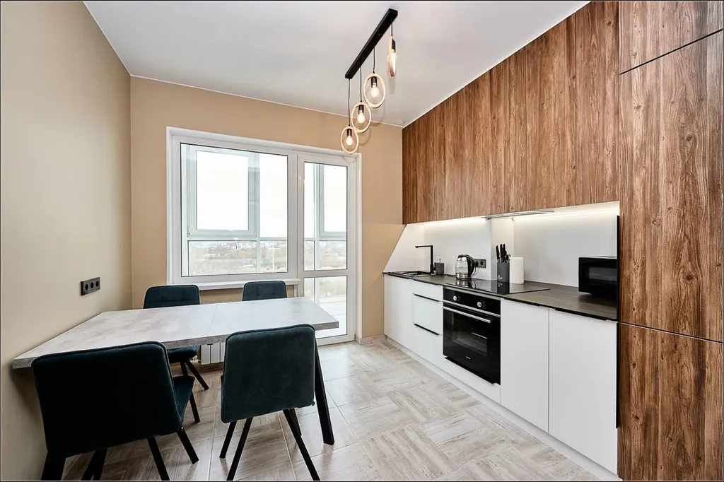 Теплая светлая квартира с видом на вулканы и озеро