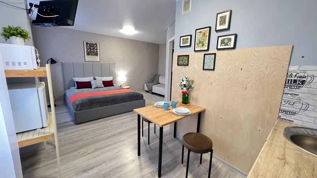 Уютная студия рядом с рекой Волгой и Павловским парком