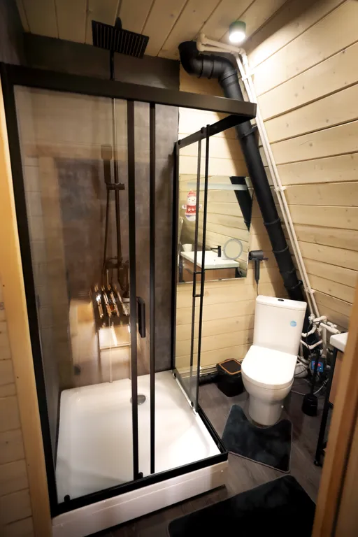 Дом в стиле A-frame с сауной