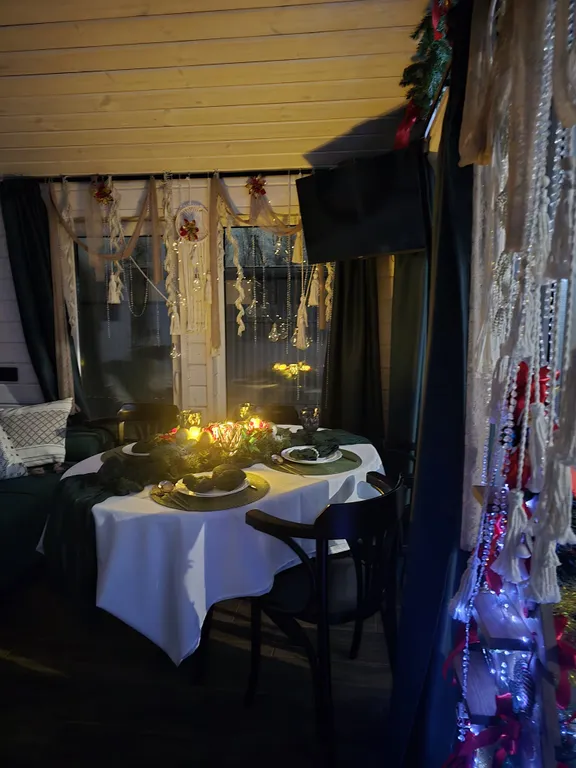 Дом с джакузи под открытым небом