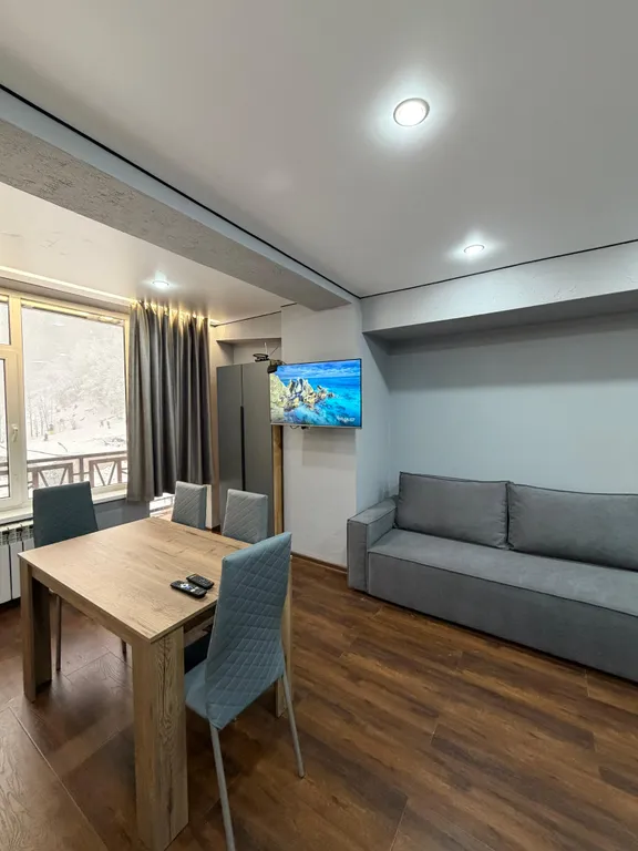 Квартира-студия: горы,канатная дорога и уют "