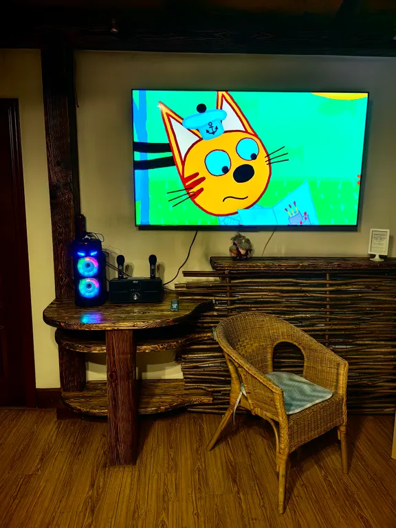 Атмосферный коттедж с дровяной баней и большим бассейном