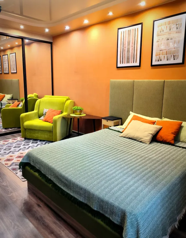 Квартира зелёного цвета