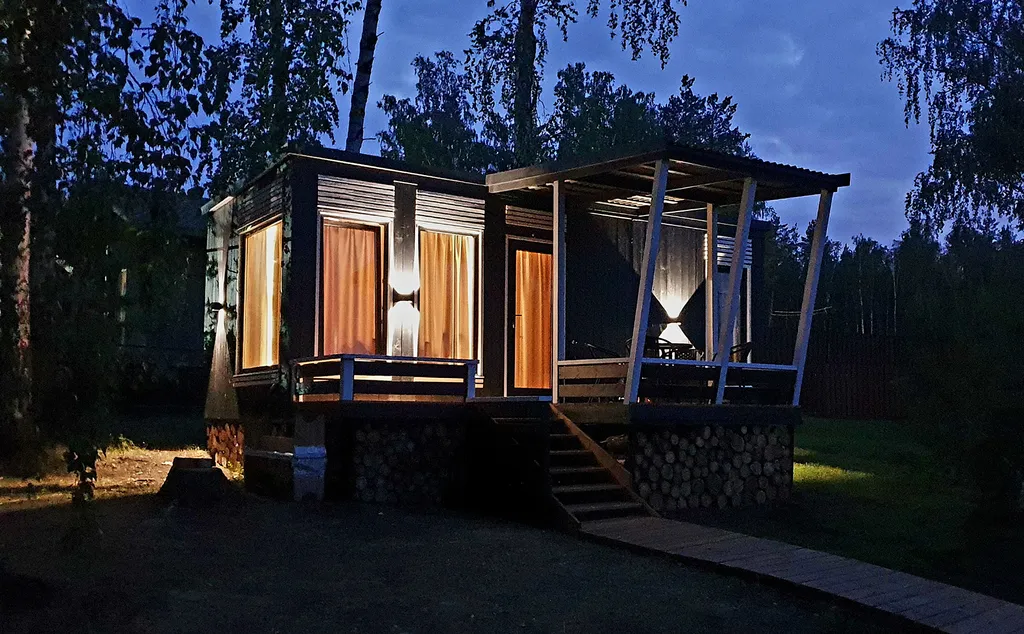 Двухкомнатный дом с террасой