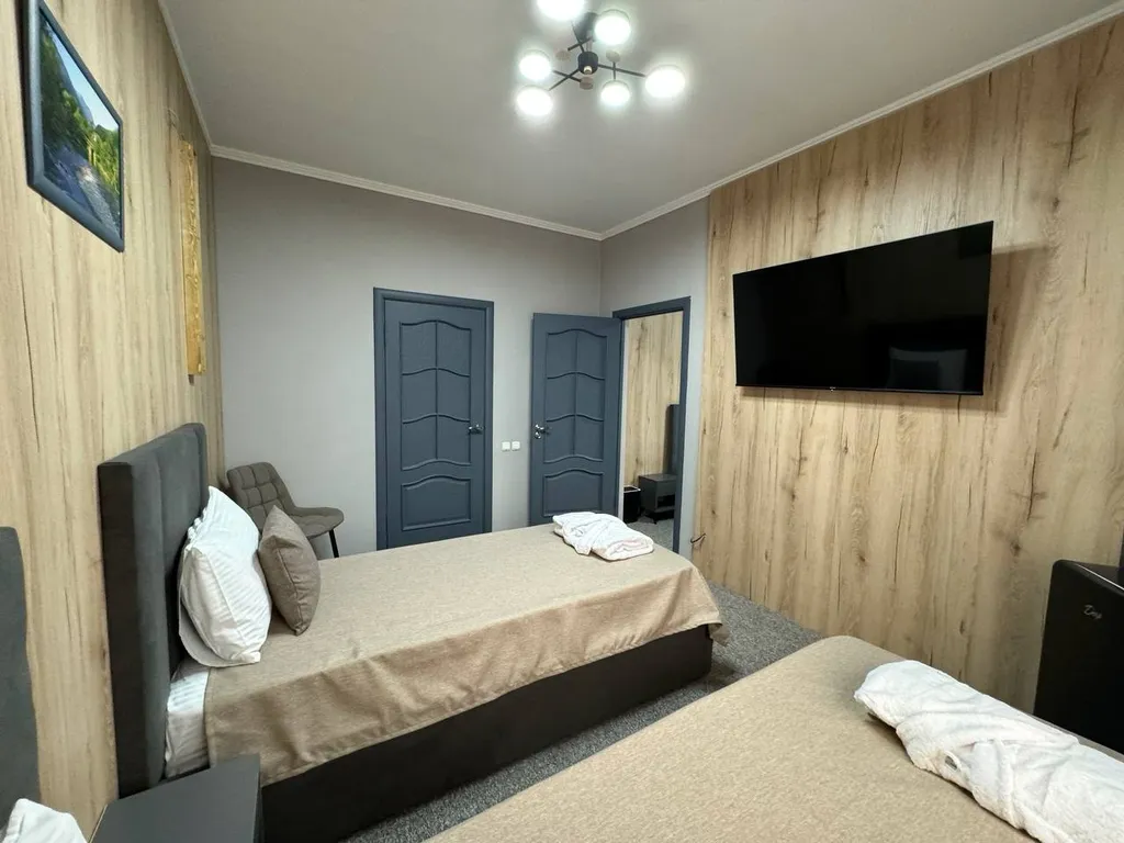 Двухкомнатный полулюкс с балконом и видом на горы и лес