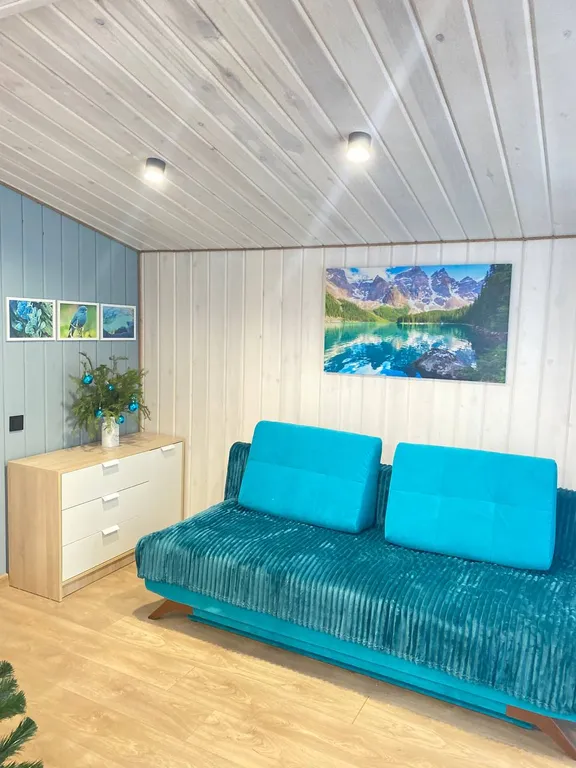 Душевный домик с баней в лесу