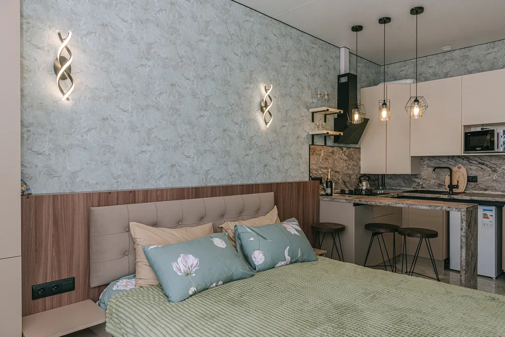 Квартира Квартира Уютная студия с видом на море в  ЖК Черноморский-2 — Геленджик