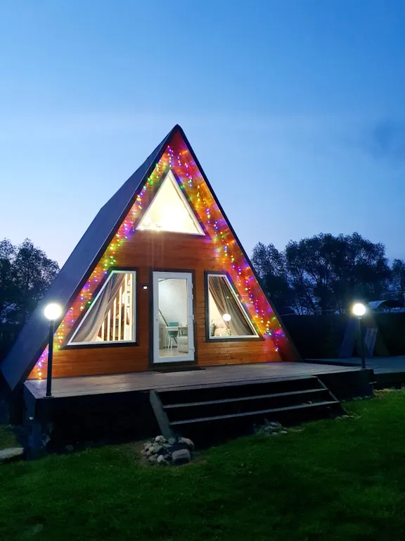 А-фрейм с купелью фурако