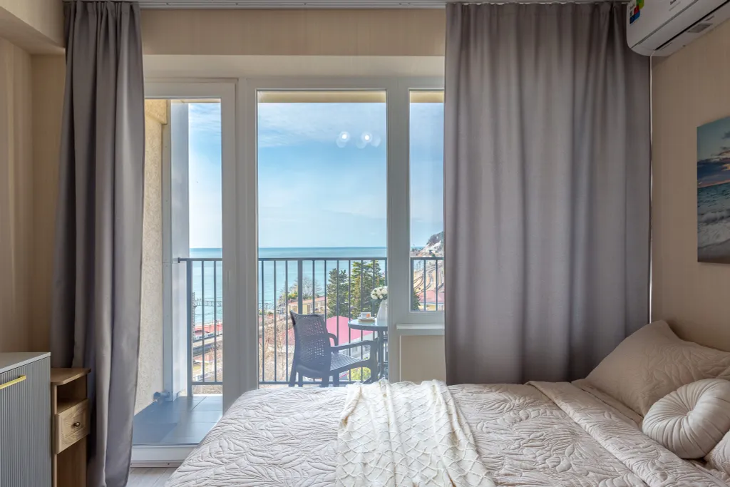 Уютная студия с видом на море Каравелла 221