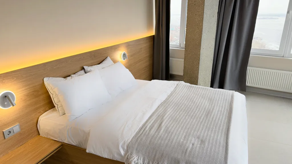 Апартмент с видом на Волгу и мост