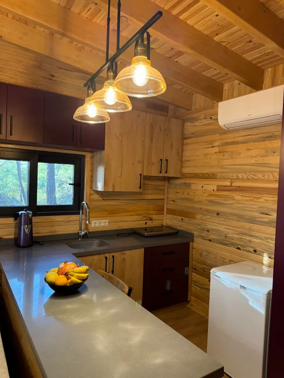 Просторное эко бунгало в сосновом лесу на побережье Турции