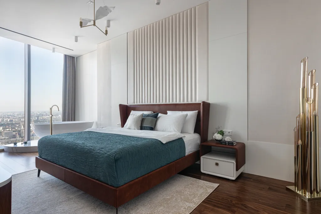 Роскошный апартамент на 81 этаже с ванной у окна и великолепным видом