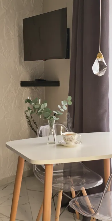 Студия КРЕПОСТЬ, с террасой, джакузи и видом на море и горы