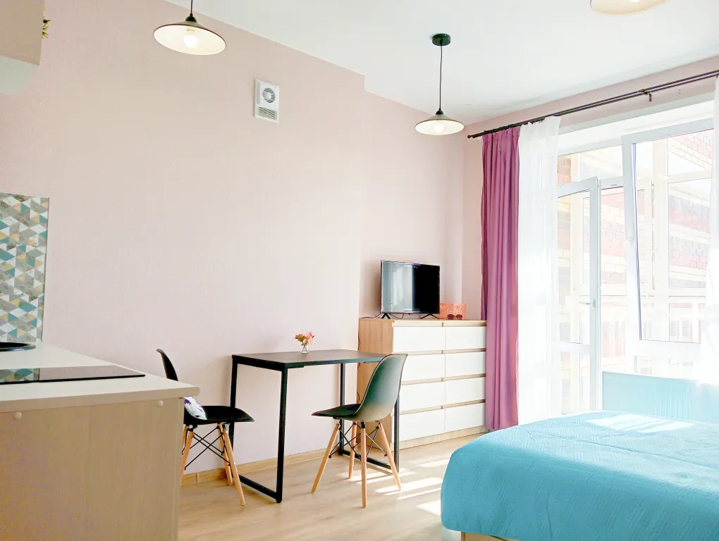 Романтичная студия в ЖК Лес