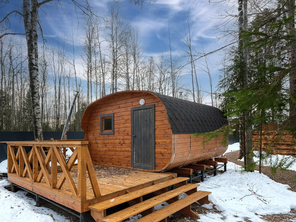 Уютный дом Шишкин Плейс в лесу с чаном и баней