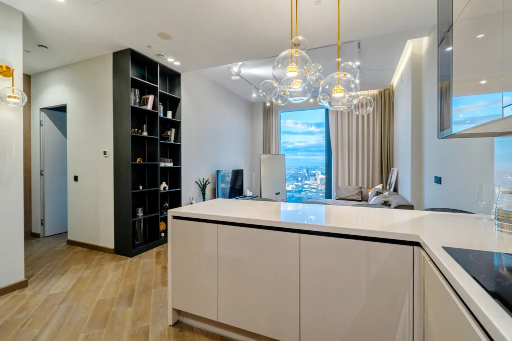 Апартамент с нежным интерьером и редким видом на город