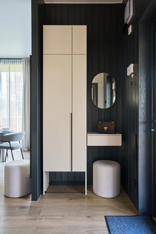 Большой панорамный дом с камином и сауной