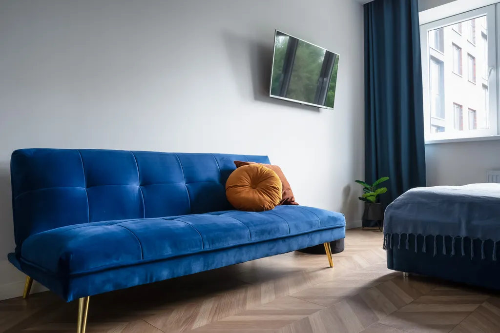 Квартира Квартира Стильная студия Тёмно-синяя в центре — Калининград