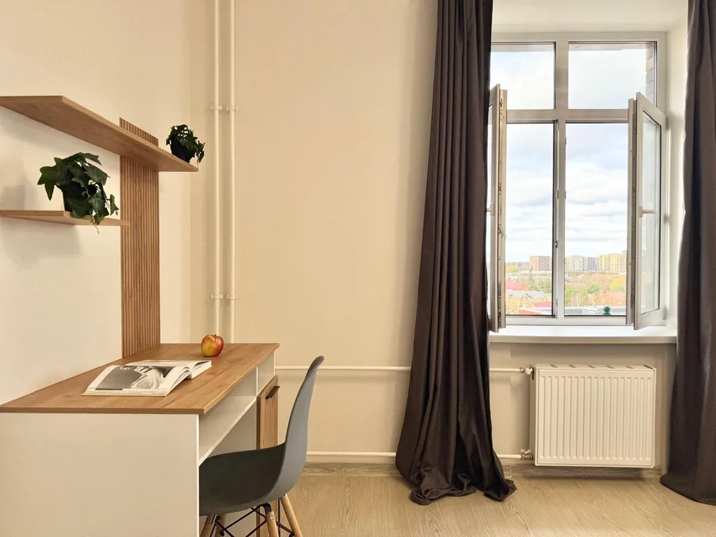 Просторная квартира с балконом