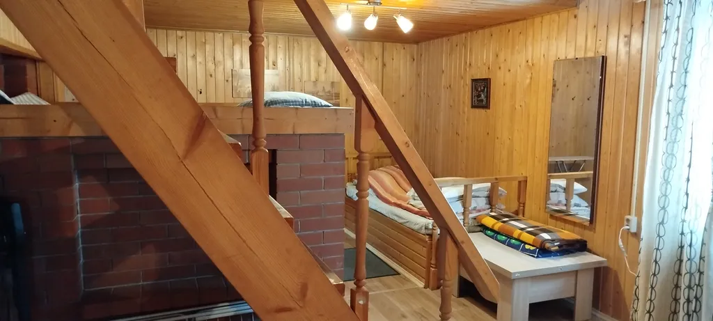 Уютный деревянный дом с мансардой и русской печкой