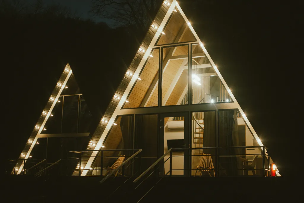 Уютный альфа домик в лесу