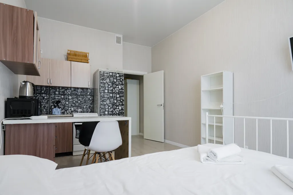 Квартира Квартира Студия в апарт-комплексе "Салют" на Звездной — Санкт-Петербург