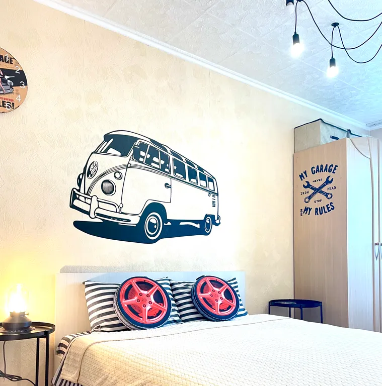 Квартира с балконом и видом на вулкан