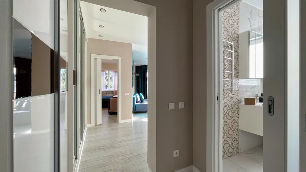 Квартира Апартаменты Grand-Marina Premier с балконом и видом на пальмовую аллею — Сочи