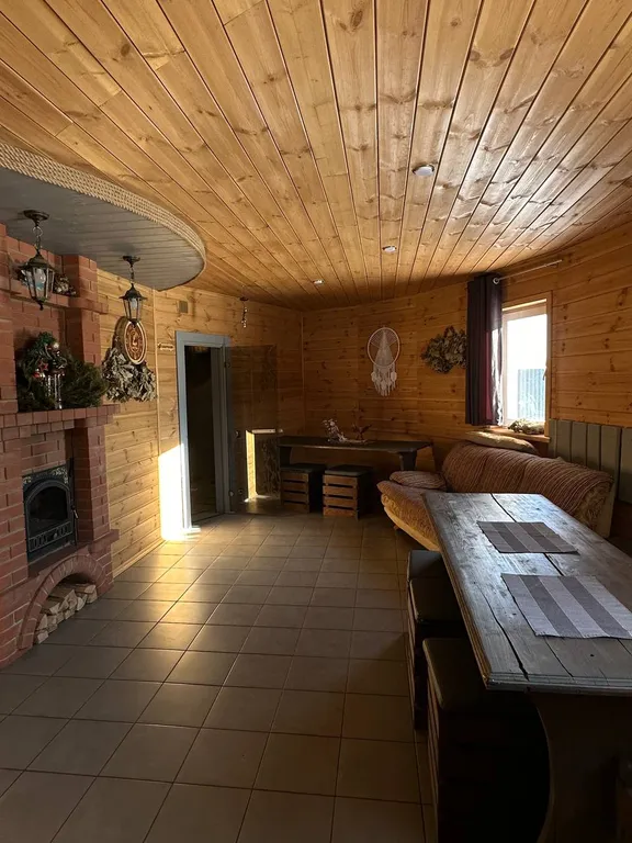 Купольная баня на дровах