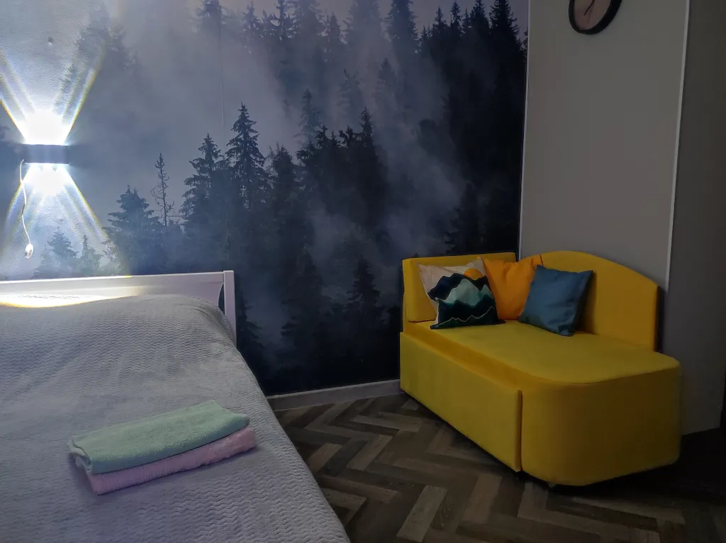 Уютная студия рядом с лесом