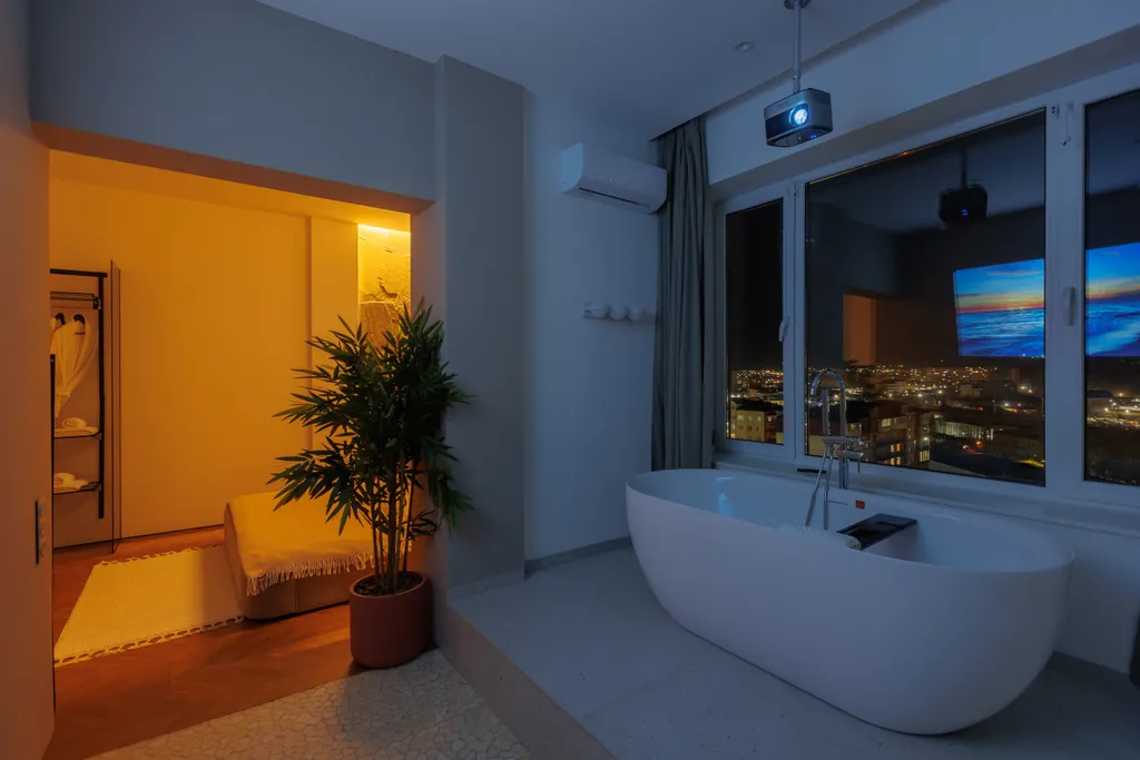 Видовые апартаменты с мастер ванной