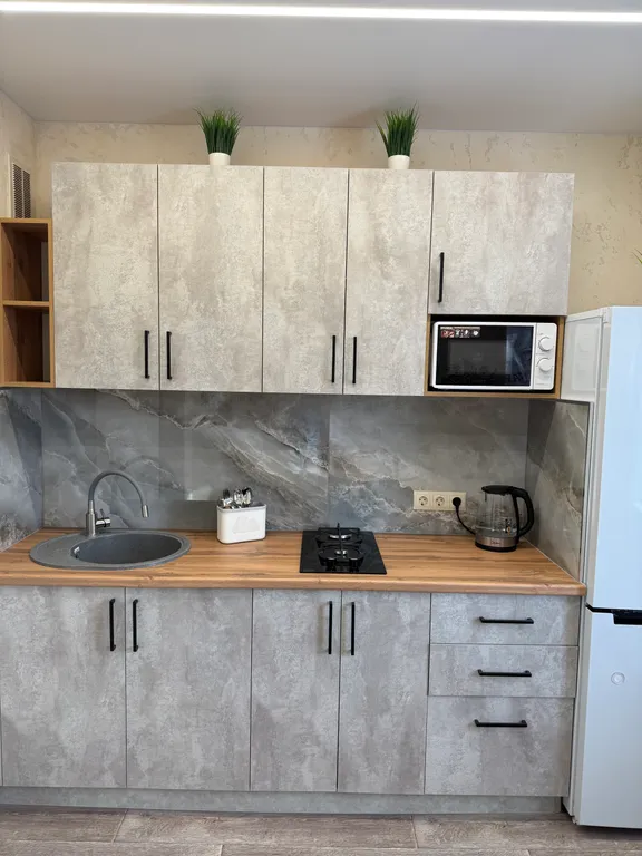 Просторная двух комнатная квартира с новым ремонтом, мебелью и технико