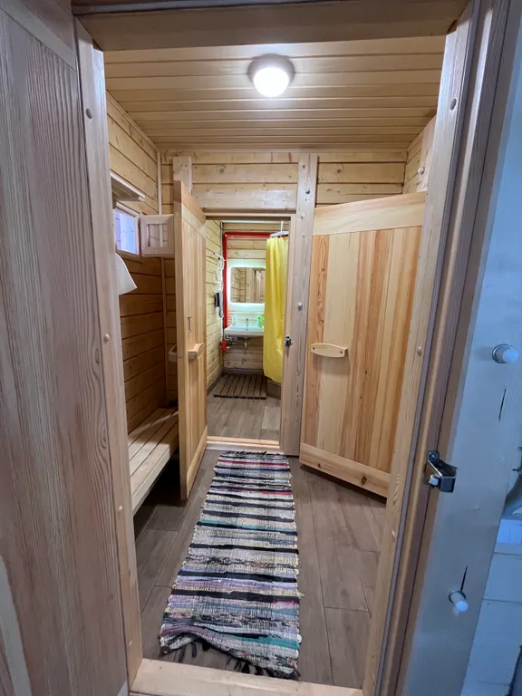 Домик на пруду, банька на дровах