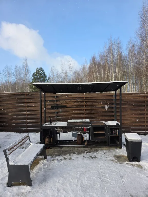 Уютный дом с панорамными окнами