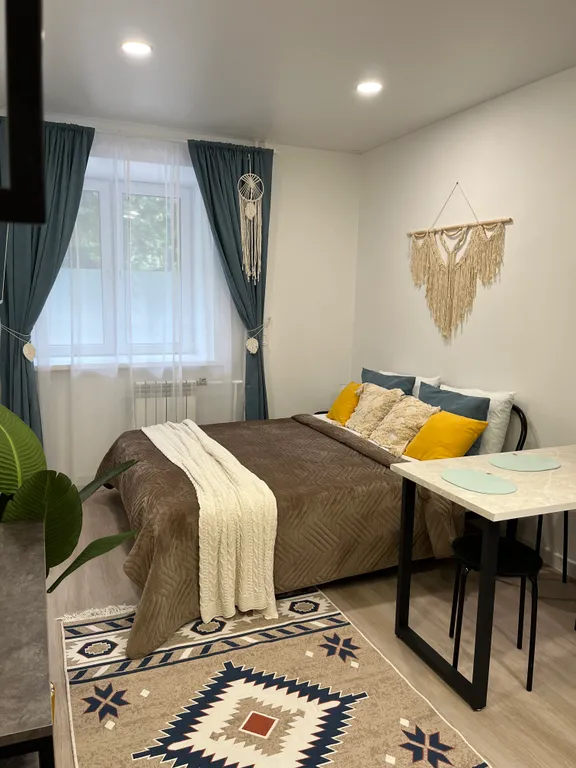 Квартира Квартира Уютная студия Бохо с новым дизайнерским ремонтом — Красноярск