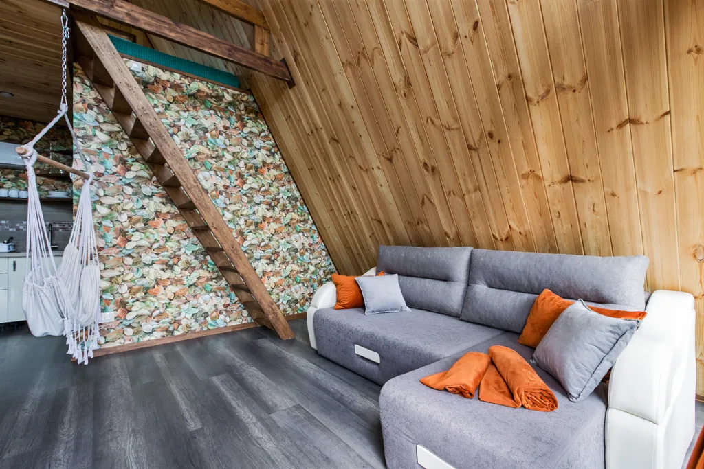 Афрейм (дом-шалаш) ОСЕНЬ с баней