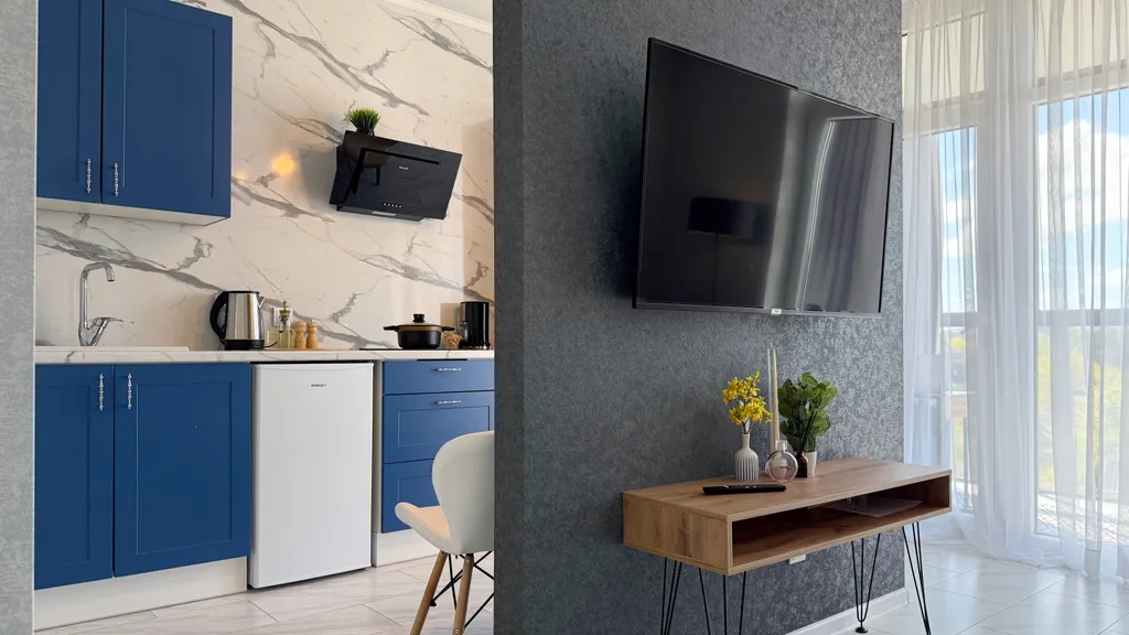 Квартира Квартира Уютная светлая студия с панорамным видом — Светлогорск