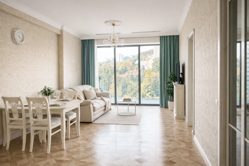 Апартаменты у моря с панорамным видом и террасой