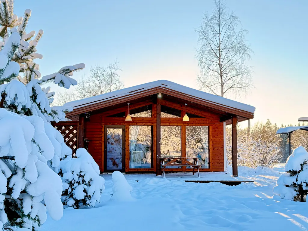 Коттедж с сауной и панорамным остеклением — аренда посуточно в Лахденпохья