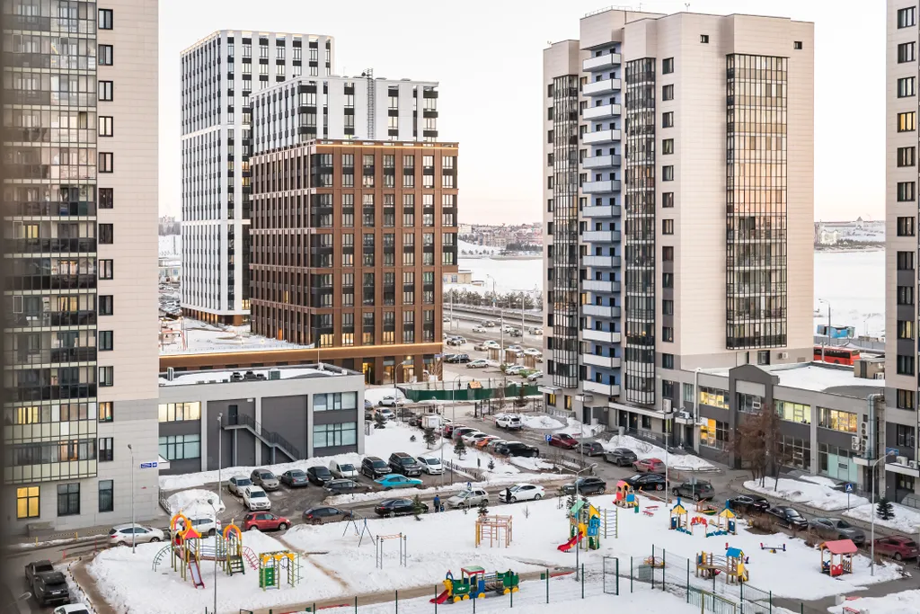 Комфортная Евростудия  у Ривьеры с видом на реку и Кремль