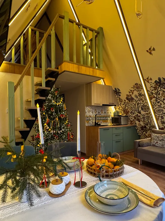 Уютный a-frame дом