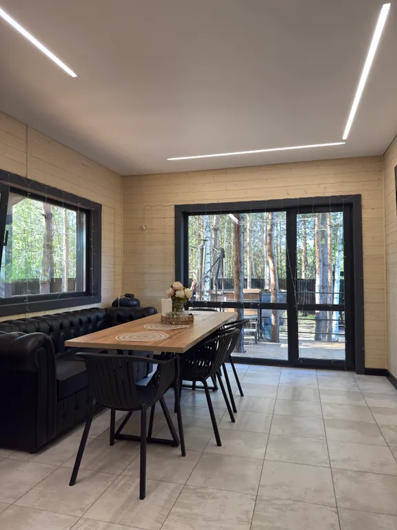 Гостевой дом с баней и чаном в лесу