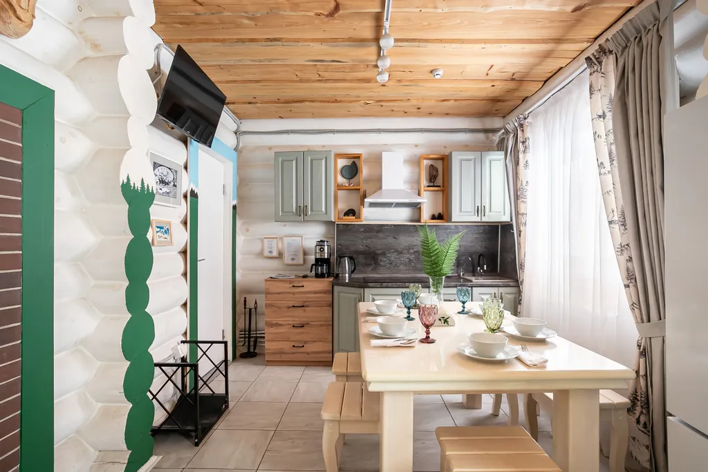 Коттедж Уютный дом Камчатка из кедра с русской баней в Кикино на Веле — Кикино