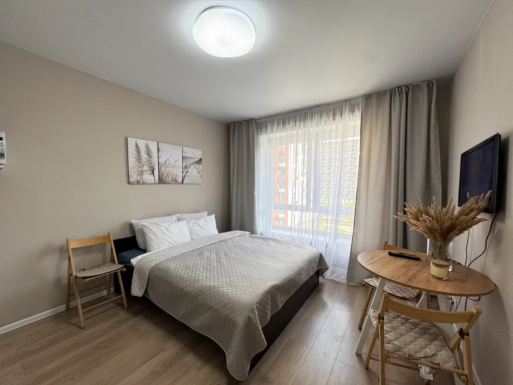 Уютная квартира с новым ремонтом и лесом под окном