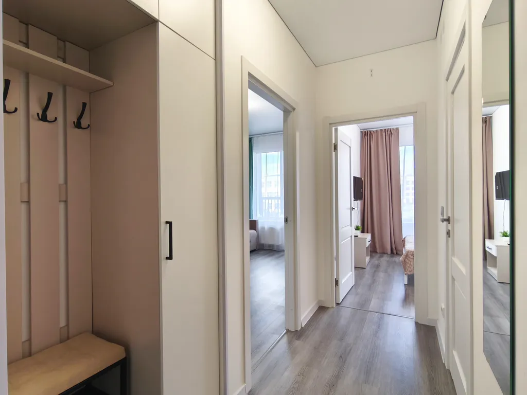 Квартира Квартира Новый дом, уютная евродвушка в тихом дворе — Шушары