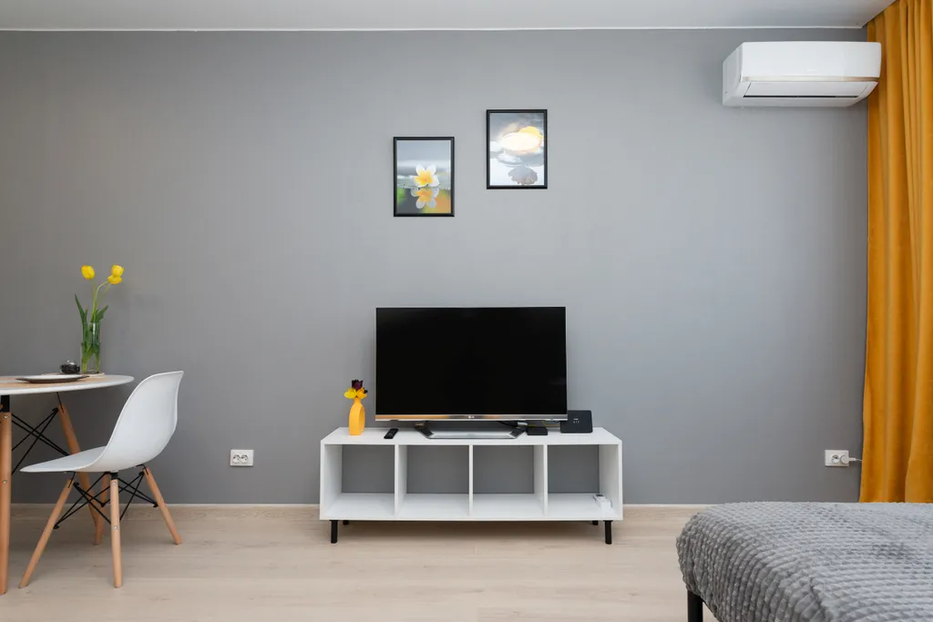 Квартира Квартира Студия горчица apartamia в звездном городке рядом с тюмень сити-молл — Тюмень