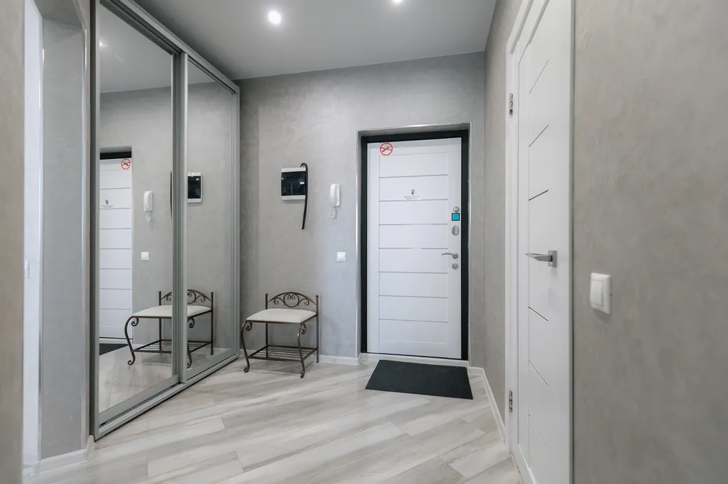 Дизайнерская однокомнатная квартира с камином