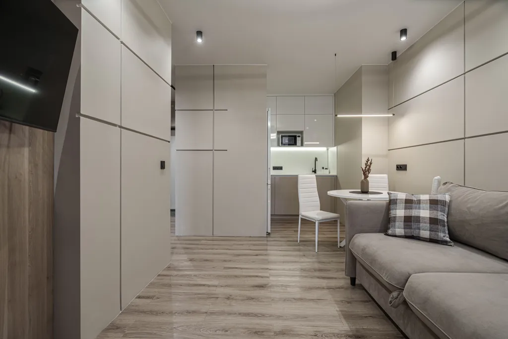 Лаконичная квартира Бурбон в ЖК Притяжение